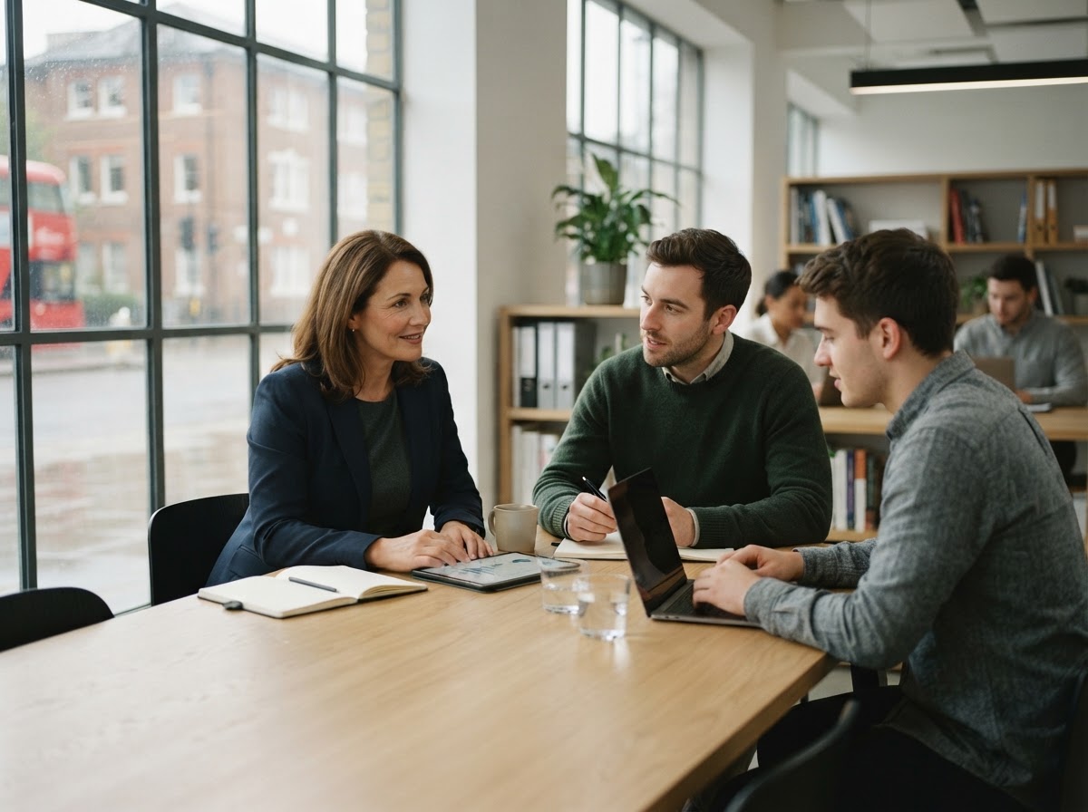 Stable Funding Choices team reviewing crypto market analysis methodology